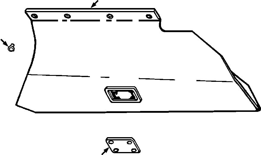 Crawler Bulldozers DRESSTA / TD-25G S/N U002001-Up/P070001-P072000(TD25G) / TRANSMISSION GUARD STANDARD SERVICE - STANDARD MACHINES(09-032 : 09-032)