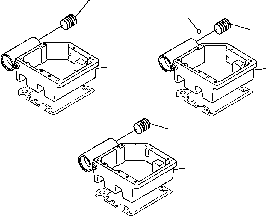 Crawler Bulldozers DRESSTA / TD-25G S/N U002001-Up/P070001-P072000(TD25G) / ROCKER LEVER HOUSING(12-042 : 12-042)