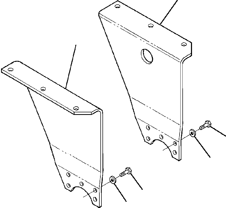 Crawler Bulldozers DRESSTA / TD-25G S/N U002001-Up/P070001-P072000(TD25G) / MUFFLER BRACKET(12-060 : 12-060)