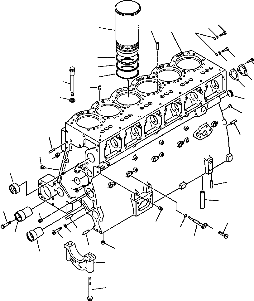 Crawler Bulldozers DRESSTA / TD-25G S/N U002001-Up/P070001-P072000(TD25G) / CYLINDER BLOCK(12-062 : 12-062)