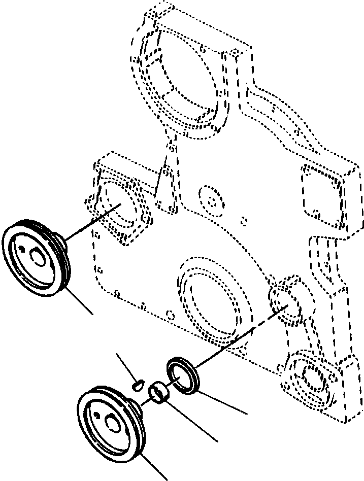 Crawler Bulldozers DRESSTA / TD-25G S/N U002001-Up/P070001-P072000(TD25G) / ACCESSORY DRIVE PULLEYS(12-168 : 12-168)