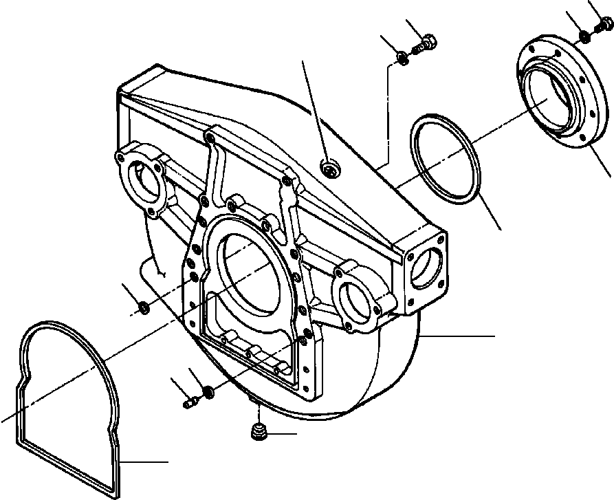 Crawler Bulldozers DRESSTA / TD-25G S/N U002001-Up/P070001-P072000(TD25G) / FLYWHEEL HOUSING(12-172 : 12-172)