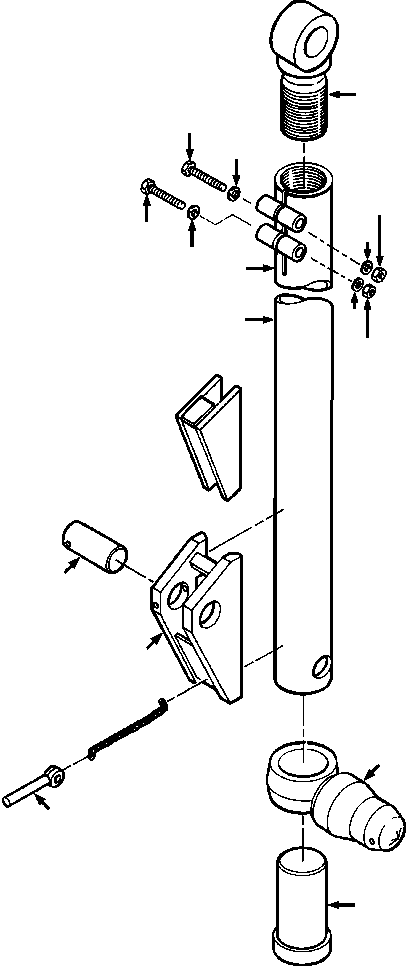 Crawler Bulldozers DRESSTA / TD-25G S/N U002001-Up/P070001-P072000(TD25G) / BULLGRADER LOWER STRUT - STANDARD MACHINES(17-042 : 17-042)