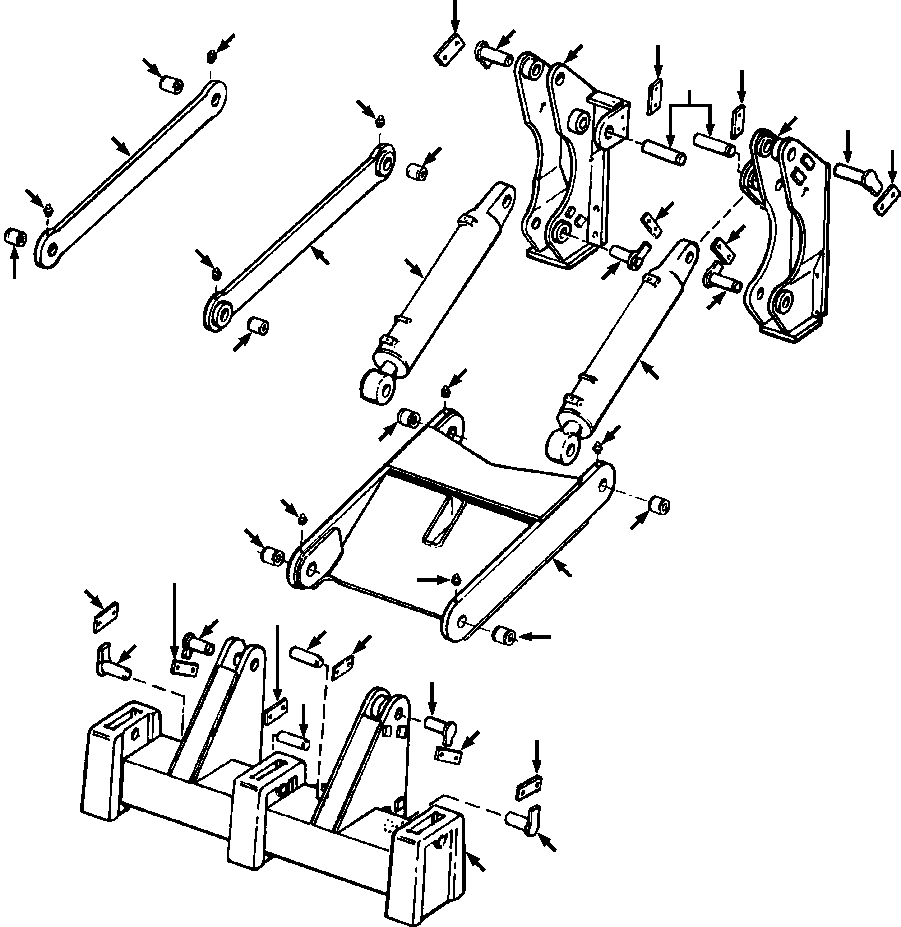 Crawler Bulldozers DRESSTA / TD-25G S/N U002001-Up/P070001-P072000(TD25G) / MULTI-SHANK RIPPER WITHOUT PITCH(17-050 : 17-050)