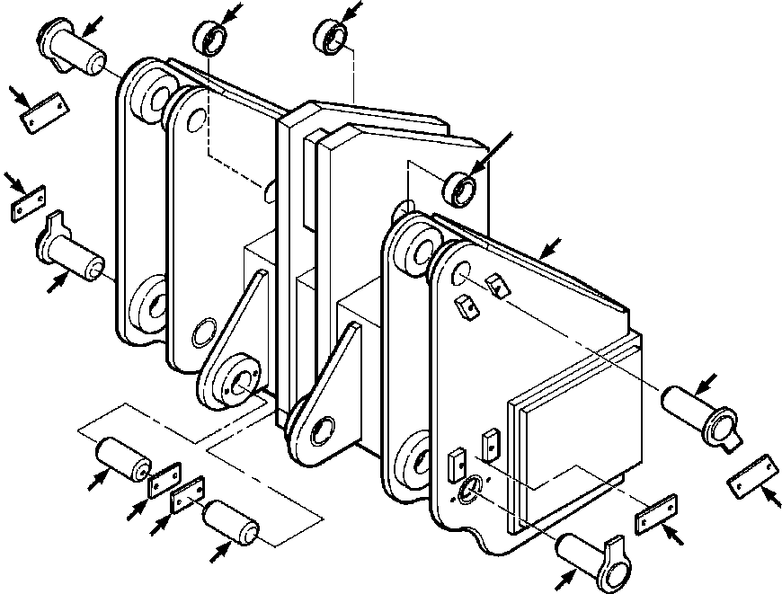 Crawler Bulldozers DRESSTA / TD-25G S/N U002001-Up/P070001-P072000(TD25G) / SINGLE SHANK RIPPER RIPPER TOOLBEAM(17-056 : 17-056)