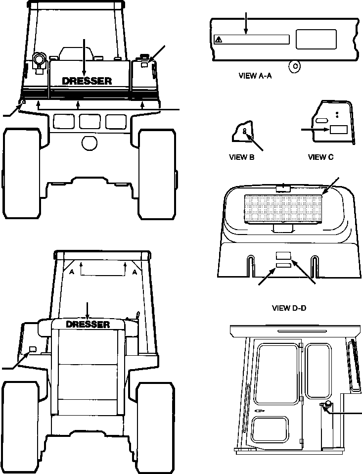 Crawler Bulldozers DRESSTA / TD-25G S/N P072001-P072037(TD25GUG) / PRODUCT GRAPHICS ENGLISH LANGUAGE(02-002 : 02-002)