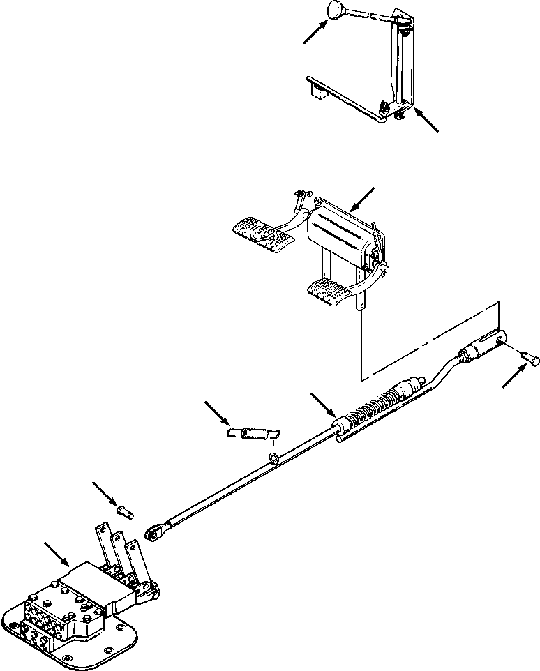 Crawler Bulldozers DRESSTA / TD-25G S/N P072001-P072037(TD25GUG) / BRAKE CONTROLS(04-002 : 04-002)