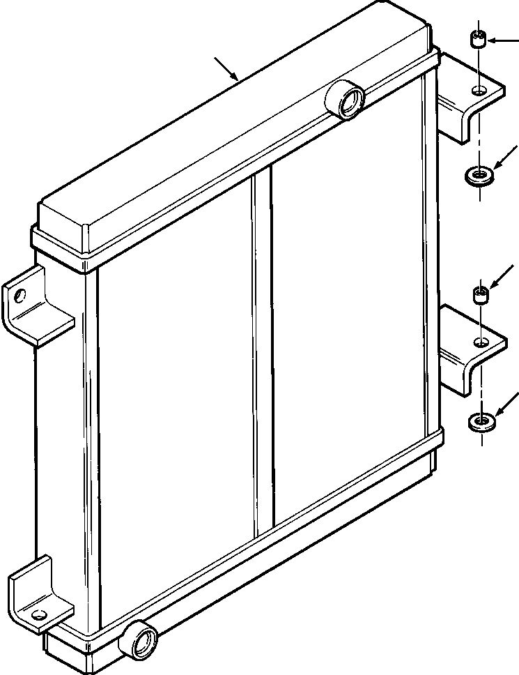 Crawler Bulldozers DRESSTA / TD-25G S/N P072001-P072037(TD25GUG) / OIL COOLER AND MOUNTING STANDARD APPLICATION(06-002 : 06-002)