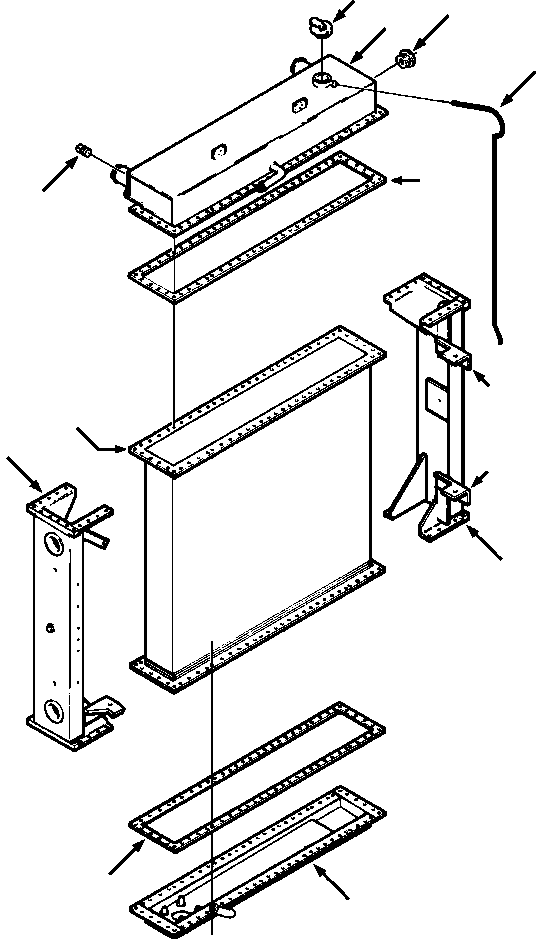 Crawler Bulldozers DRESSTA / TD-25G S/N P072001-P072037(TD25GUG) / STANDARD CORE RADIATOR - G&O STANDARD APPLICATION(06-012 : 06-012)
