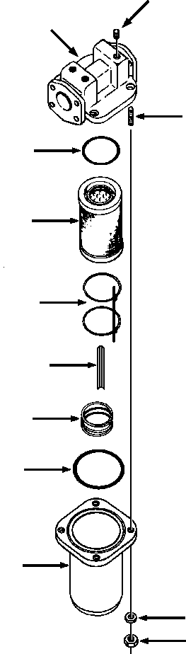 Crawler Bulldozers DRESSTA / TD-25G S/N P072001-P072037(TD25GUG) / SUCTION STRAINER(07-020 : 07-020)