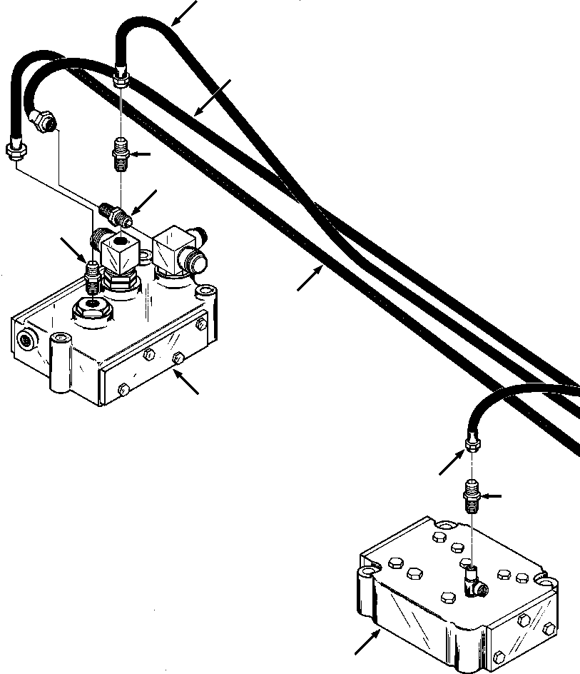 Crawler Bulldozers DRESSTA / TD-25G S/N P072001-P072037(TD25GUG) / PRESSURE TEST CONNECTIONS(07-032 : 07-032)