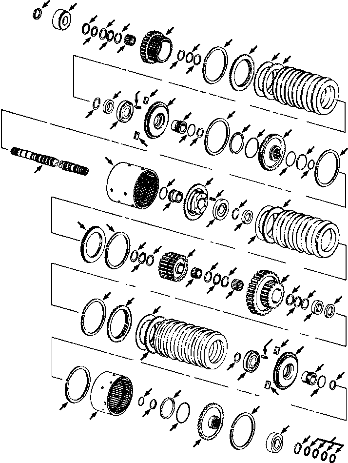 Crawler Bulldozers DRESSTA / TD-25G S/N P072001-P072037(TD25GUG) / TRANSMISSION OUTPUT SHAFT(07-050 : 07-050)