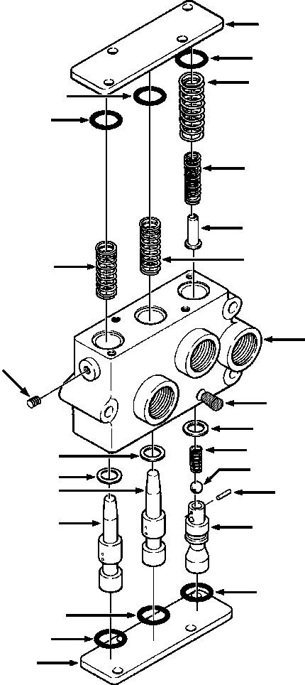 Crawler Bulldozers DRESSTA / TD-25G S/N P072001-P072037(TD25GUG) / TRANSMISSION PRESSURE REGULATOR VALVE(07-058 : 07-058)