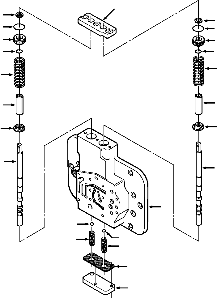 Crawler Bulldozers DRESSTA / TD-25G S/N P072001-P072037(TD25GUG) / LOWER STEERING VALVE(07-068 : 07-068)