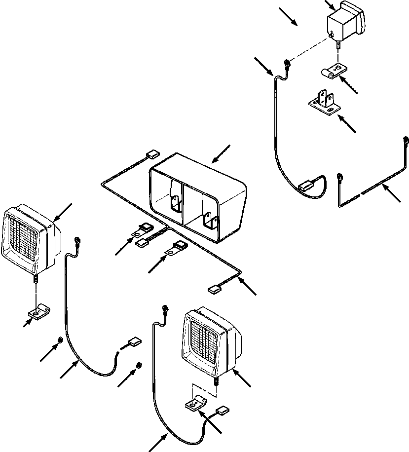 Crawler Bulldozers DRESSTA / TD-25G S/N P072001-P072037(TD25GUG) / OPEN ROPS LIGHTING WITH SWEEPS(08-030 : 08-030)