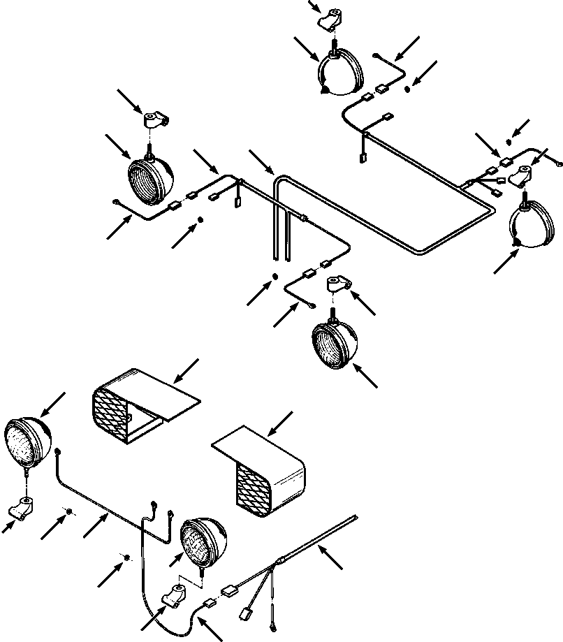 Crawler Bulldozers DRESSTA / TD-25G S/N P072001-P072037(TD25GUG) / CAB LIGHTING - LANDFILL APPLICATION(08-034 : 08-034)