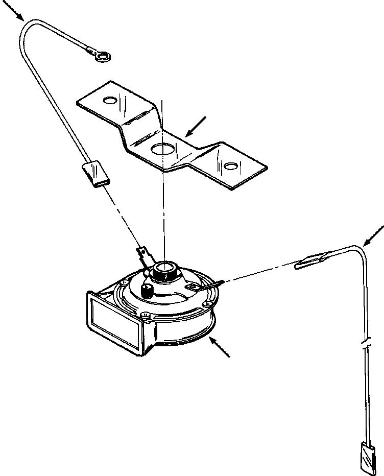 Crawler Bulldozers DRESSTA / TD-25G S/N P072001-P072037(TD25GUG) / WARNING HORN(08-054 : 08-054)