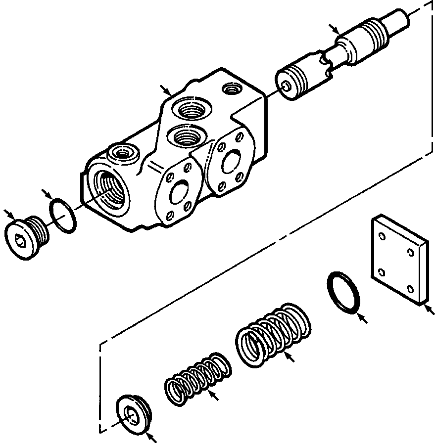 Crawler Bulldozers DRESSTA / TD-25G S/N P072001-P072037(TD25GUG) / QUICK DROP VALVE(10-082 : 10-082)