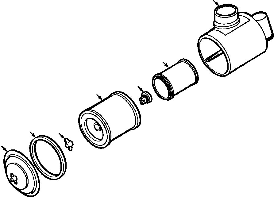 Crawler Bulldozers DRESSTA / TD-25G S/N P072001-P072037(TD25GUG) / AIR CLEANER(12-010 : 12-010)