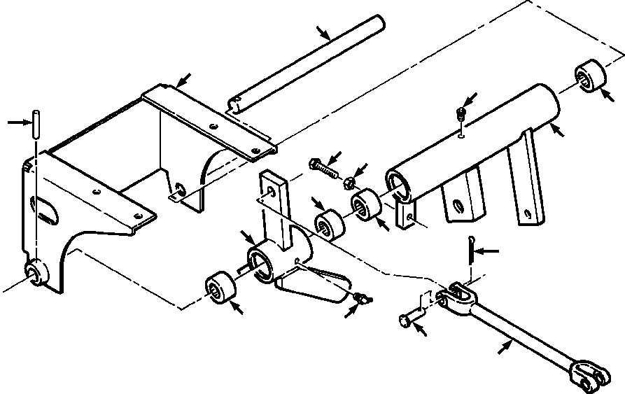 Crawler Bulldozers DRESSTA / TD-25G S/N P072001-P072037(TD25GUG) / DECELERATOR BRACKET(12-026 : 12-026)