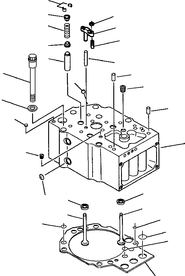 Crawler Bulldozers DRESSTA / TD-25G S/N P072001-P072037(TD25GUG) / CYLINDER HEAD(12-032 : 12-032)