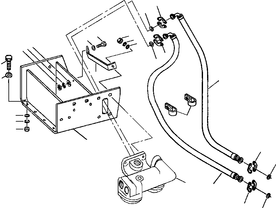 Crawler Bulldozers DRESSTA / TD-25G S/N P072001-P072037(TD25GUG) / LUBE OIL FILTER PIPING AND MOUNTING(12-090 : 12-090)