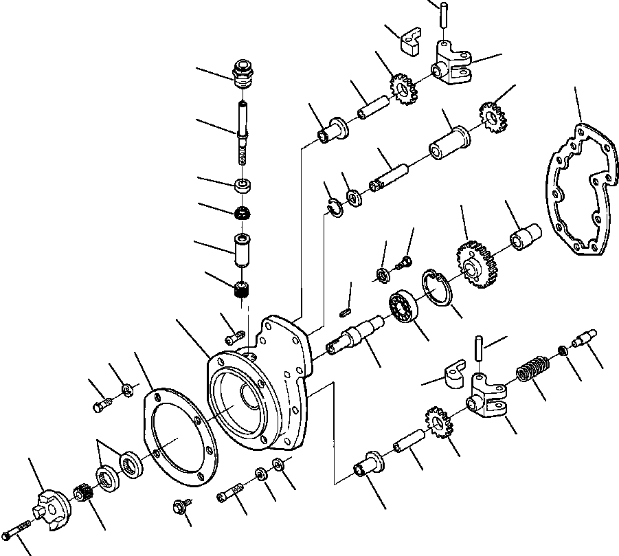 Crawler Bulldozers DRESSTA / TD-25G S/N P072001-P072037(TD25GUG) / FUEL PUMP FRONT COVER(12-110 : 12-110)