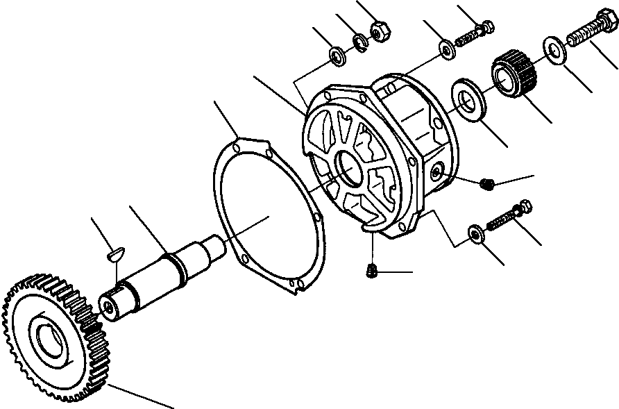 Crawler Bulldozers DRESSTA / TD-25G S/N P072001-P072037(TD25GUG) / FUEL PUMP DRIVE(12-124 : 12-124)