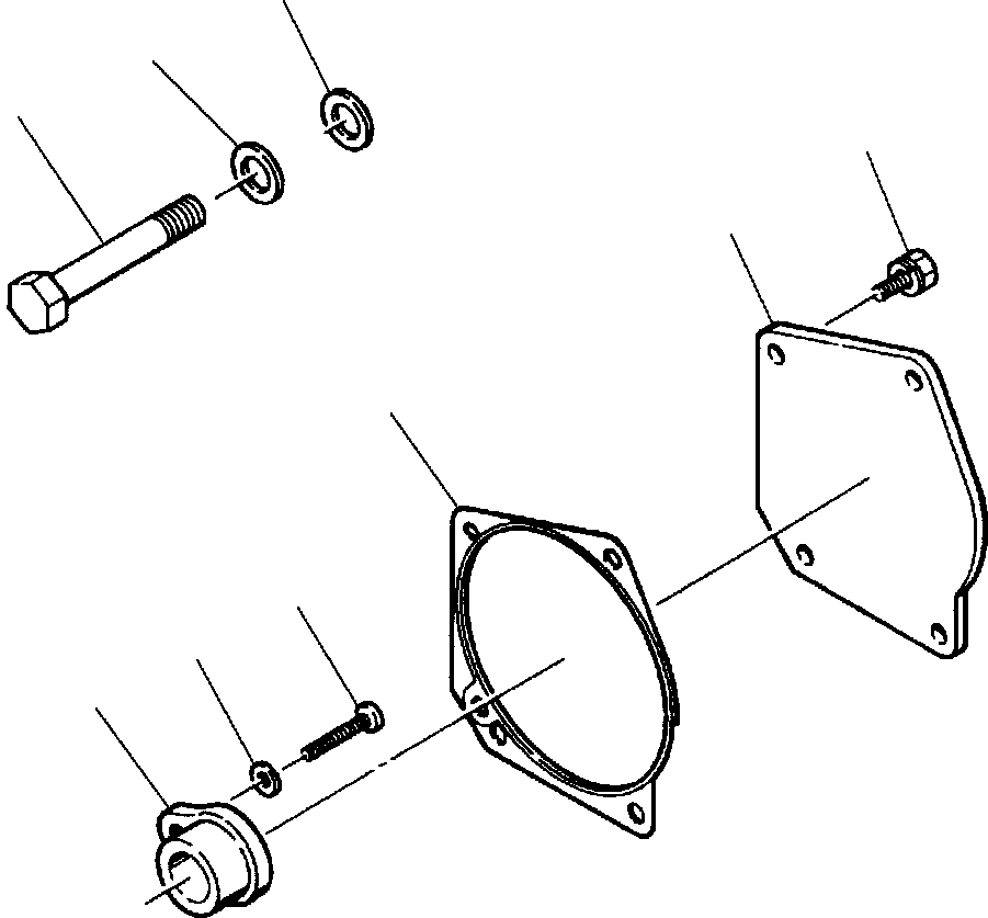 Crawler Bulldozers DRESSTA / TD-25G S/N P072001-P072037(TD25GUG) / HYDRAULIC PUMP COVER(12-150 : 12-150)