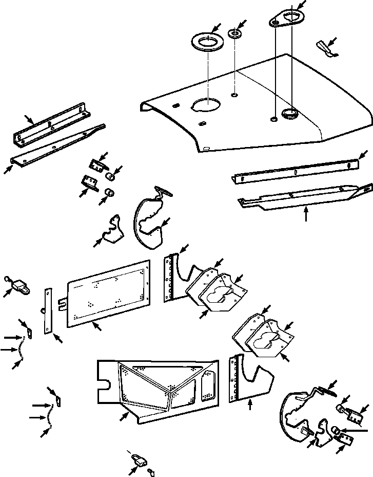 Crawler Bulldozers DRESSTA / TD-25G S/N P072001-P072037(TD25GUG) / ENGINE SIDE ENCLOSURES LANDFILL APPLICATION(13-022 : 13-022)