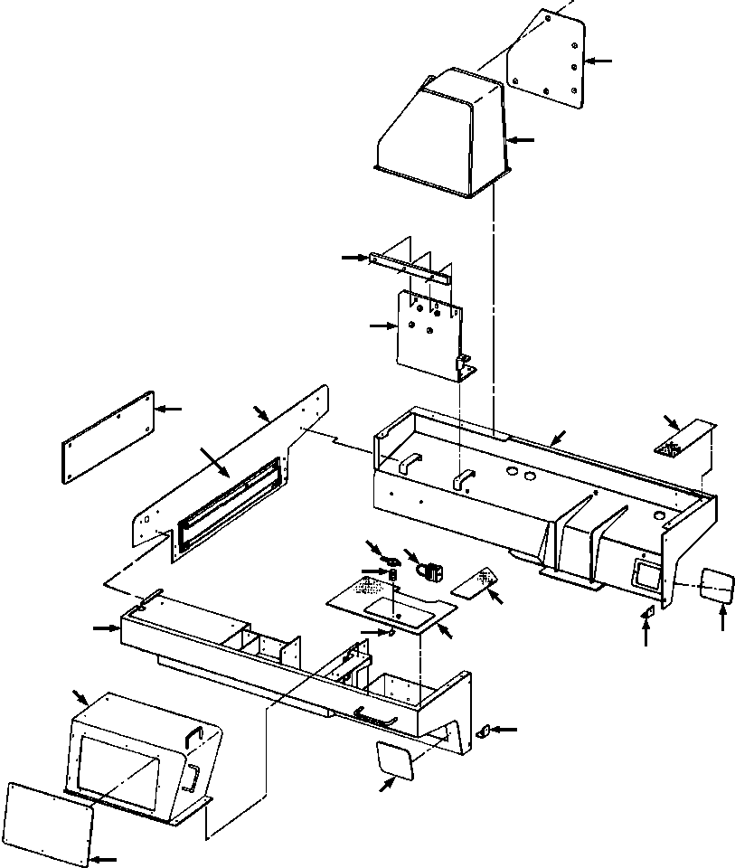 Crawler Bulldozers DRESSTA / TD-25G S/N P072001-P072037(TD25GUG) / FENDERS AND RELATED PARTS LANDFILL APPLICATION(13-030 : 13-030)