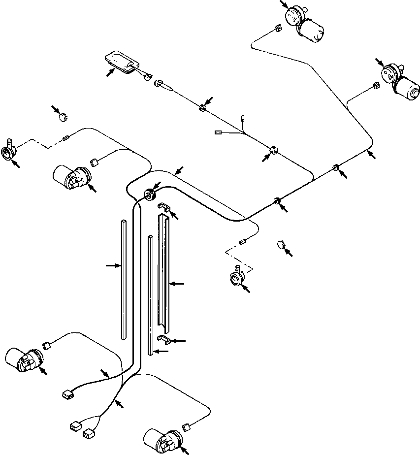 Crawler Bulldozers DRESSTA / TD-25G S/N P072001-P072037(TD25GUG) / ROPS CAB WIRING(13-060 : 13-060)
