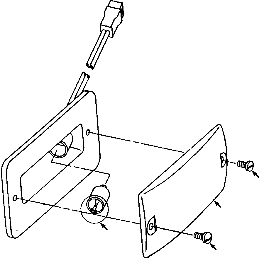 Crawler Bulldozers DRESSTA / TD-25G S/N P072001-P072037(TD25GUG) / ROPS CAB DOME LIGHT(13-074 : 13-074)