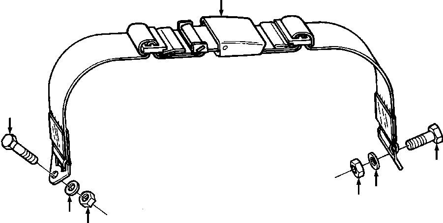 Crawler Bulldozers DRESSTA / TD-25G S/N P072001-P072037(TD25GUG) / SAFETY SEAT BELT(13-088 : 13-088)