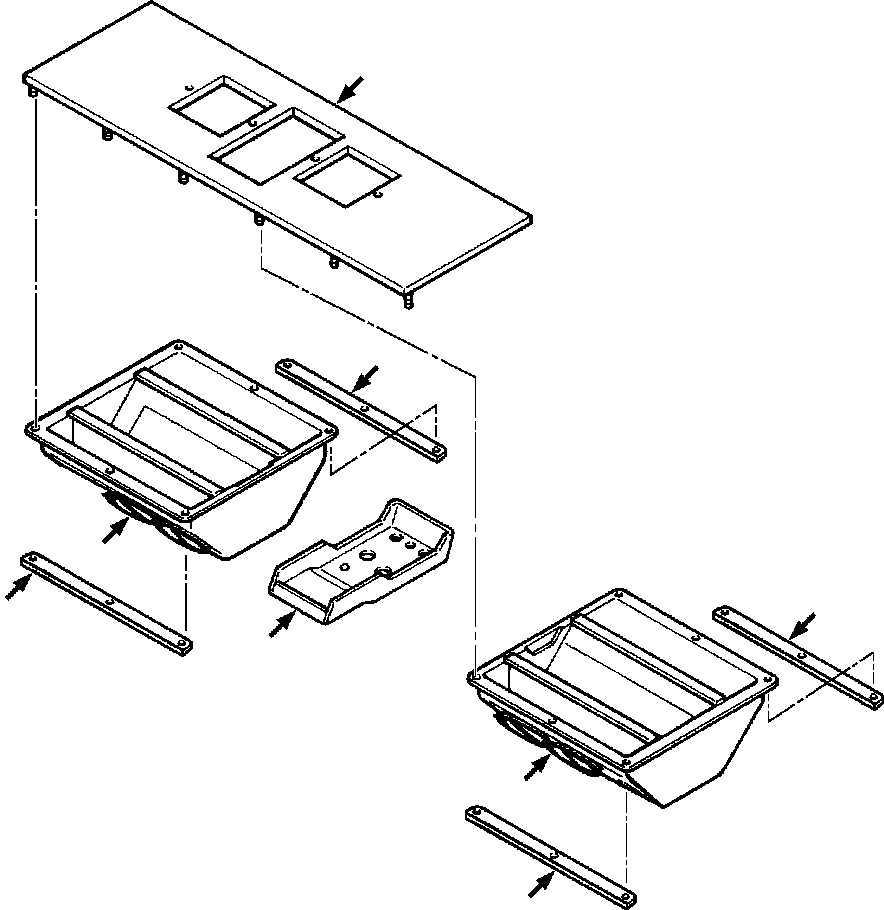 Crawler Bulldozers DRESSTA / TD-25G S/N P072001-P072037(TD25GUG) / CONSOLE AND DISCHARGE ASSEMBLY(13-102 : 13-102)