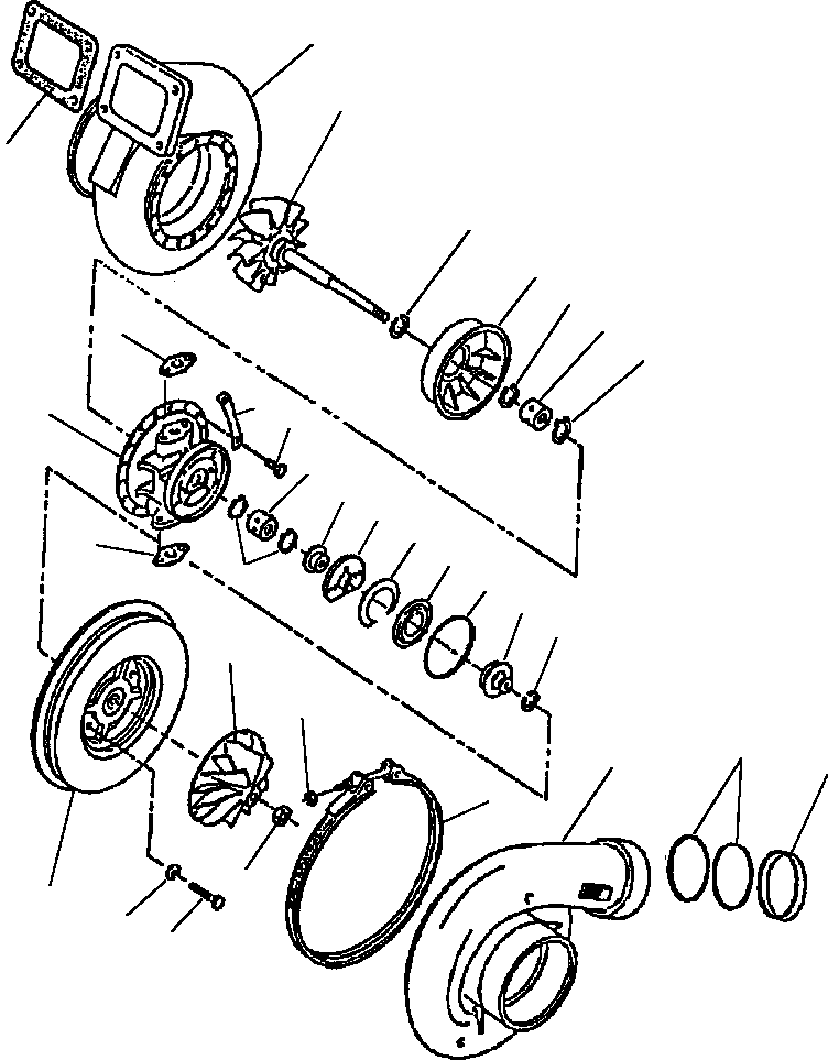 Crawler Bulldozers DRESSTA / TD-40B S/N U002001-Up/P000701-Up(TD40B) / TURBOCHARGER(01-016 : 01-016)