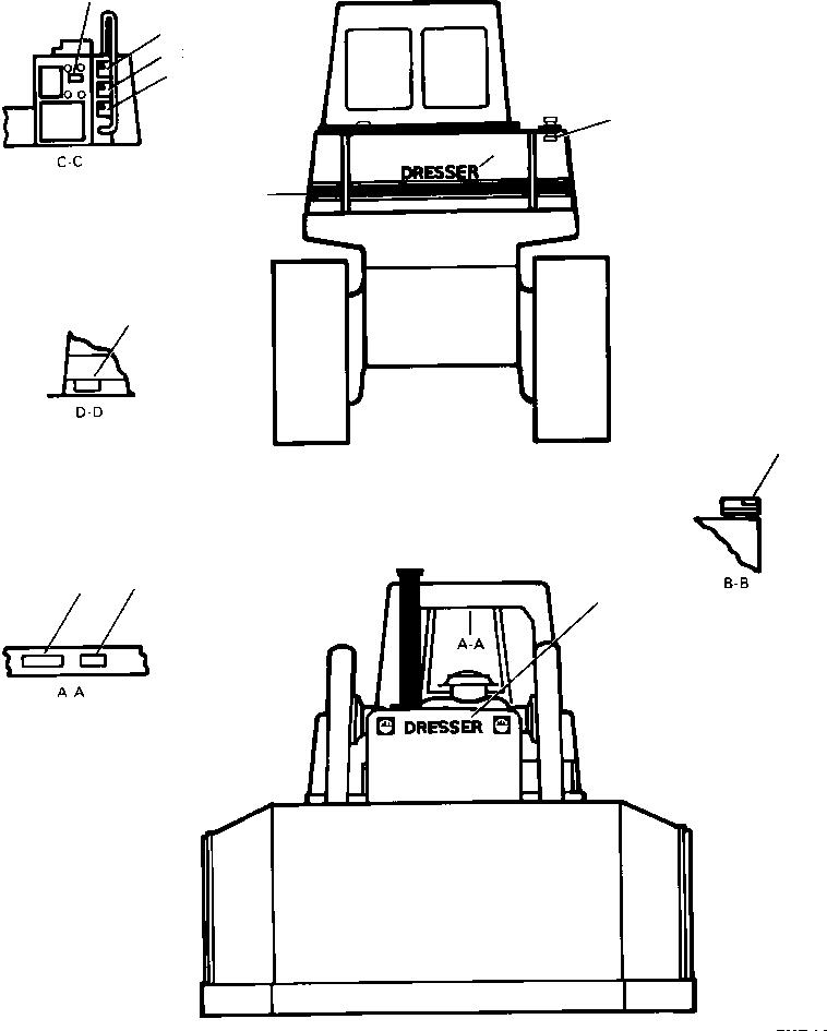 Crawler Bulldozers DRESSTA / TD-40B S/N U002001-Up/P000701-Up(TD40B) / ENGLISH LANGUAGE PRODUCT GRAPHICS(02-002 : 02-002)