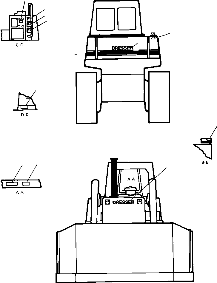 Crawler Bulldozers DRESSTA / TD-40B S/N U002001-Up/P000701-Up(TD40B) / FOREIGN LANGUAGE PRODUCT GRAPHICS(02-006 : 02-006)