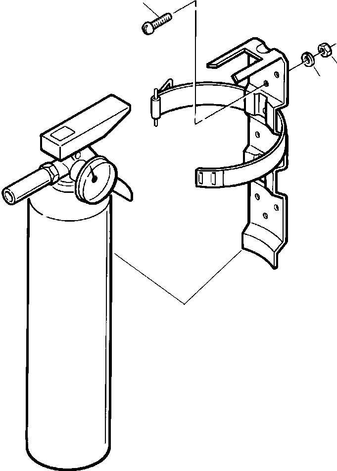 Crawler Bulldozers DRESSTA / TD-40B S/N U002001-Up/P000701-Up(TD40B) / FIRE EXTINGUISHER(02-014 : 02-014)