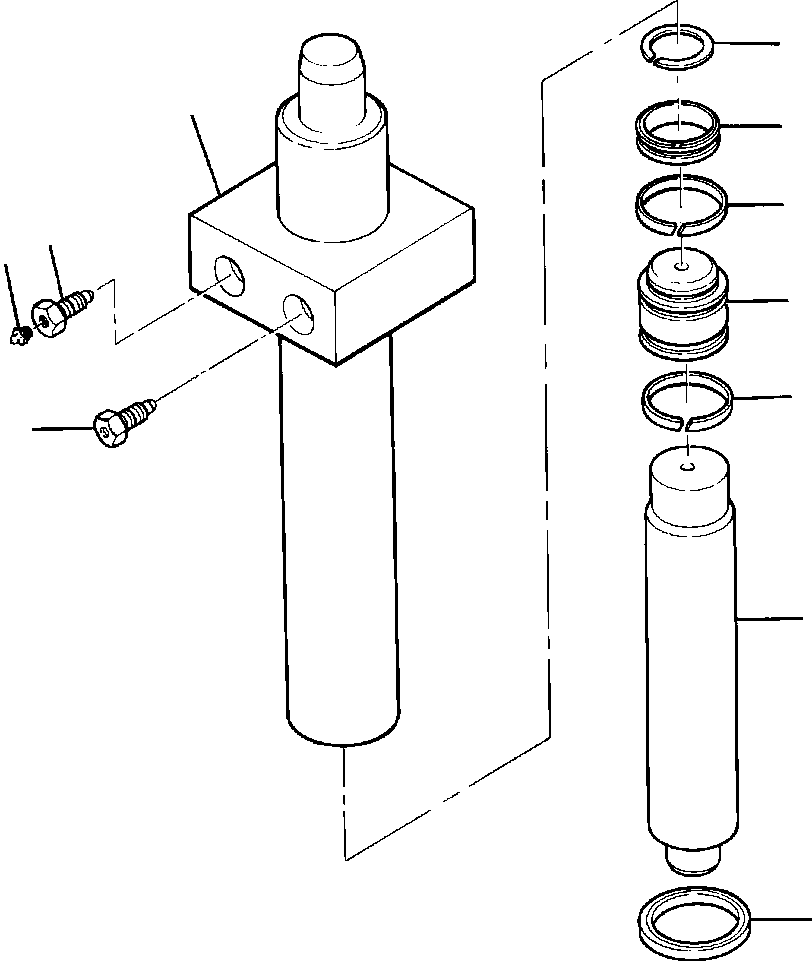 Crawler Bulldozers DRESSTA / TD-40B S/N U002001-Up/P000701-Up(TD40B) / LEFT TRACK ADJUSTER CYLINDER(14-018 : 14-018)