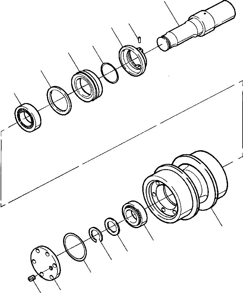 Crawler Bulldozers DRESSTA / TD-40B S/N U002001-Up/P000701-Up(TD40B) / TRACK TOP IDLER(14-020 : 14-020)