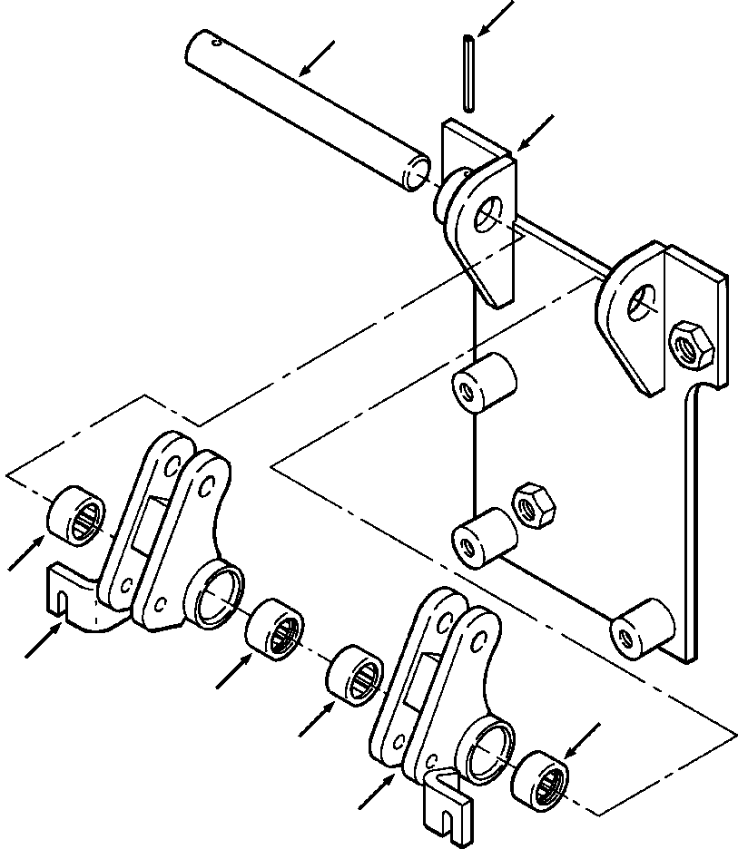 Crawler Bulldozers DRESSTA / TD-8H S/N P035501-P036254(TD8H) / FOOT STEERING BRACKET(05-010 : 05ARTD9H.001)