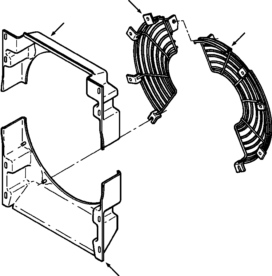 Crawler Bulldozers DRESSTA / TD-8H S/N P035501-P036254(TD8H) / FAN SHROUDS AND GUARDS(06-006 : 06ARTD9H.003)