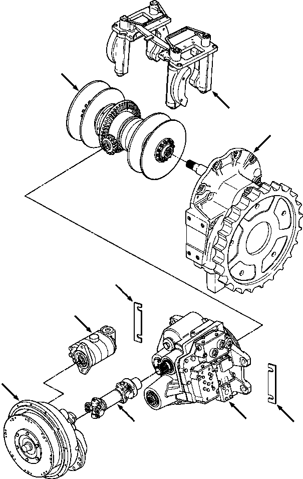 Crawler Bulldozers DRESSTA / TD-8H S/N P035501-P036254(TD8H) / DRIVE LINE TORQUE CONVERTER(07-002 : 07ADTD8H.001)
