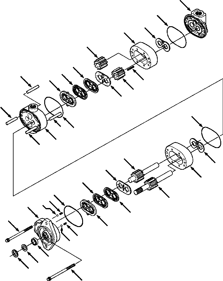 Crawler Bulldozers DRESSTA / TD-8H S/N P035501-P036254(TD8H) / CHARGE AND SCAVENGE PUMP(07-028 : 07BRTD9H.001)