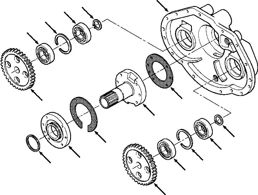 Crawler Bulldozers DRESSTA / TD-8H S/N P035501-P036254(TD8H) / TORQUE CONVERTER - TWO PIECE HOUSING REAR HOUSING(07-036 : 07AZTD9H.003)