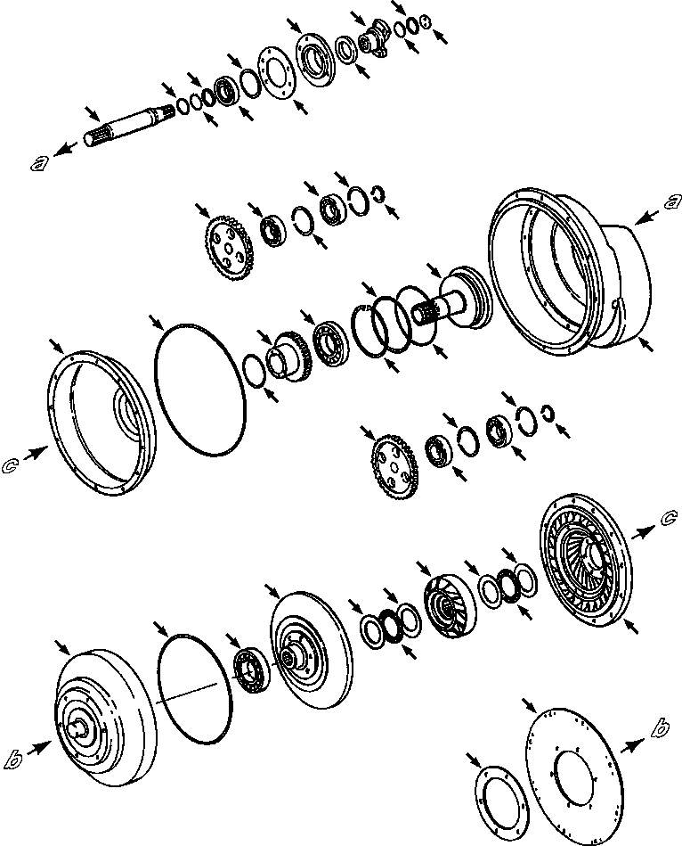 Crawler Bulldozers DRESSTA / TD-8H S/N P035501-P036254(TD8H) / TORQUE CONVERTER - ONE PIECE HOUSING COMPLETE ASSEMBLY(07-038 : 07AZTD8H.003)