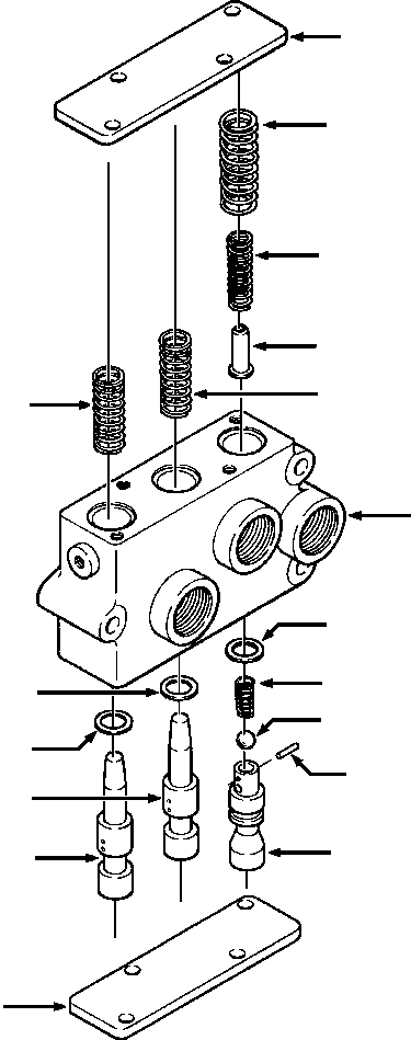 Crawler Bulldozers DRESSTA / TD-8H S/N P035501-P036254(TD8H) / TRANSMISSION PRESSURE REGULATOR VALVE(07-090 : 07EMTD9H.001)