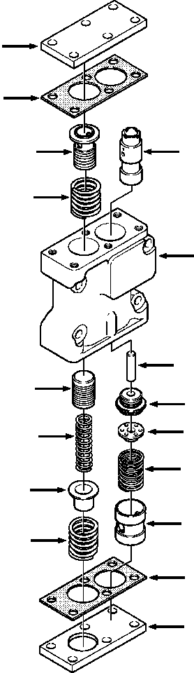 Crawler Bulldozers DRESSTA / TD-8H S/N P035501-P036254(TD8H) / TRANSMISSION - TORQUE CONVERTER RATE OF RISE VALVE(07-096 : 07EMD32E.001)