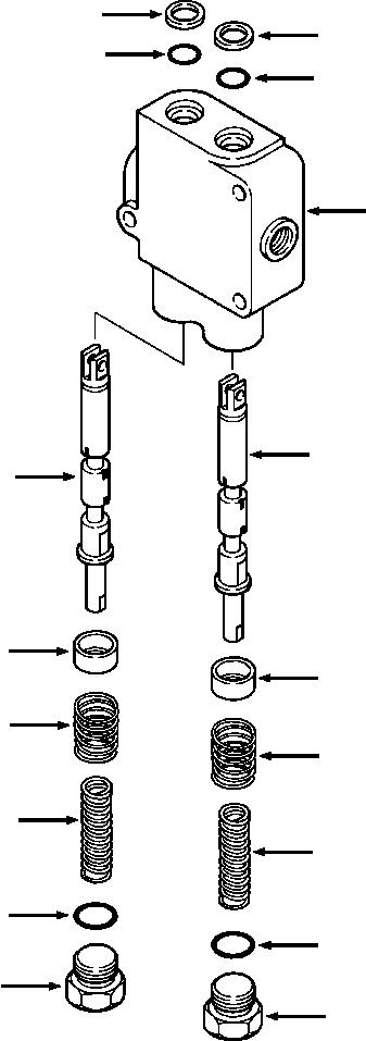 Crawler Bulldozers DRESSTA / TD-8H S/N P035501-P036254(TD8H) / STEERING VALVE(07-100 : 07HDTD9H.001)
